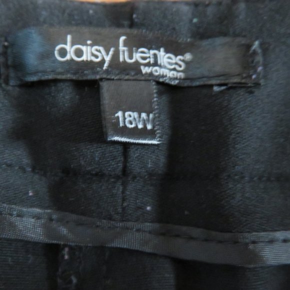 Daisy Fuentes Straight Leg Dress Pant | Onyx - Picture 5 of 9